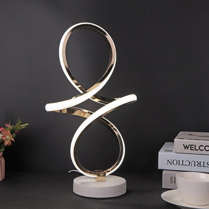 EndlessBeam - Lampe de table LED au design en spirale avec concept d'infini
