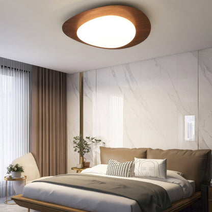 PebbleGlow | Scandinavian Wooden Ceiling Light