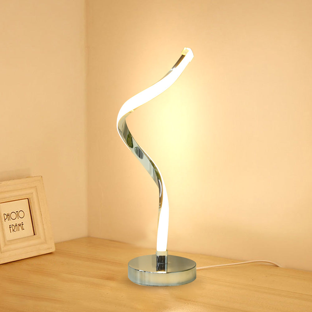 SpiralBeam - LED-Schreibtischlampe mit Spiraldesign für das Schlafzimmer