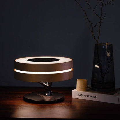 SmartGlow - Moderne Schreibtischlampe mit Lautsprecher und kabellosem Ladegerät