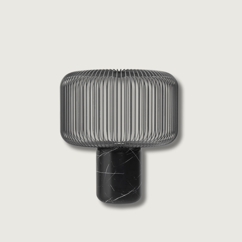 LuxeKeshi - Table Lamp with Modern Base and Subtle Lighting