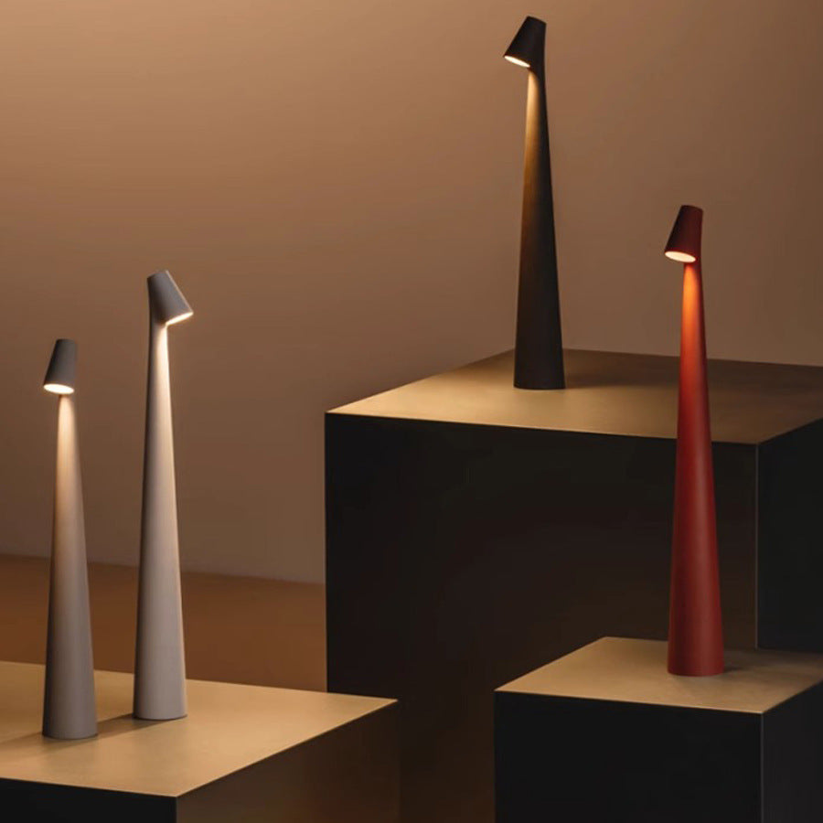 Nordisk minimalistisk design stemningslampe | Trådløs | LED | Læselampe | Spiselampe