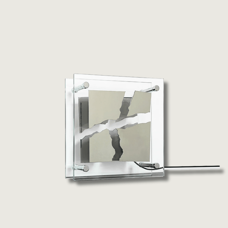 GlowFrame – Elegant firkantet glasbordlampe