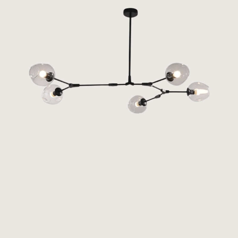 LumiValentina | Round LED Pendant Light in Metal and Glass