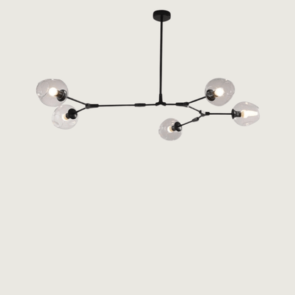 LumiValentina | Round LED Pendant Light in Metal and Glass