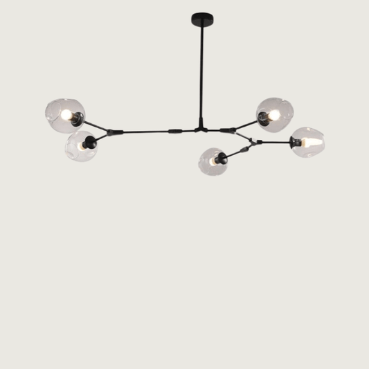 LumiValentina | Round LED Pendant Light in Metal and Glass