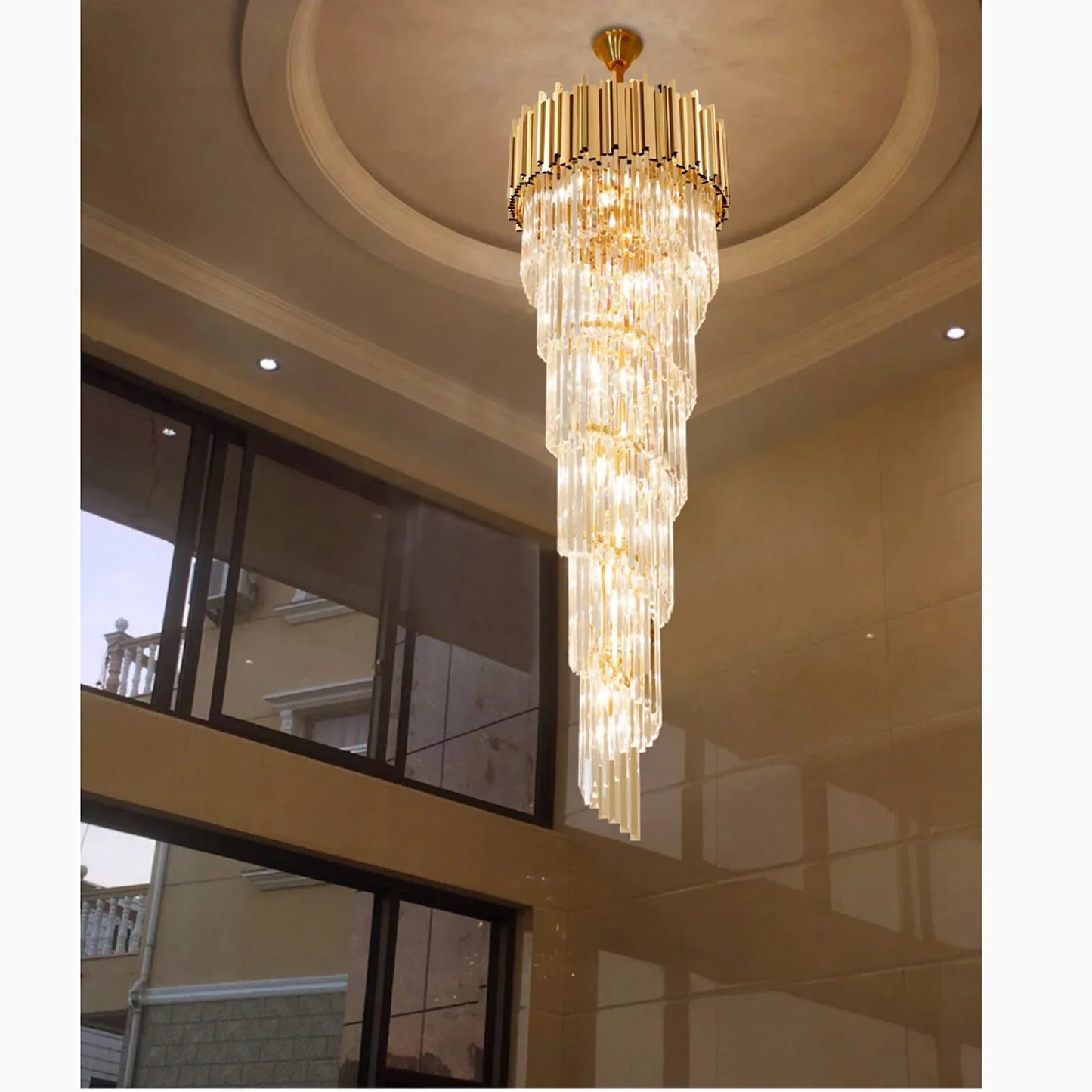 EmpireGold - Monumental Crystal Chandelier in Gold