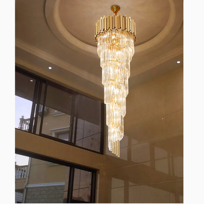 EmpireGold - Monumental Crystal Chandelier in Gold