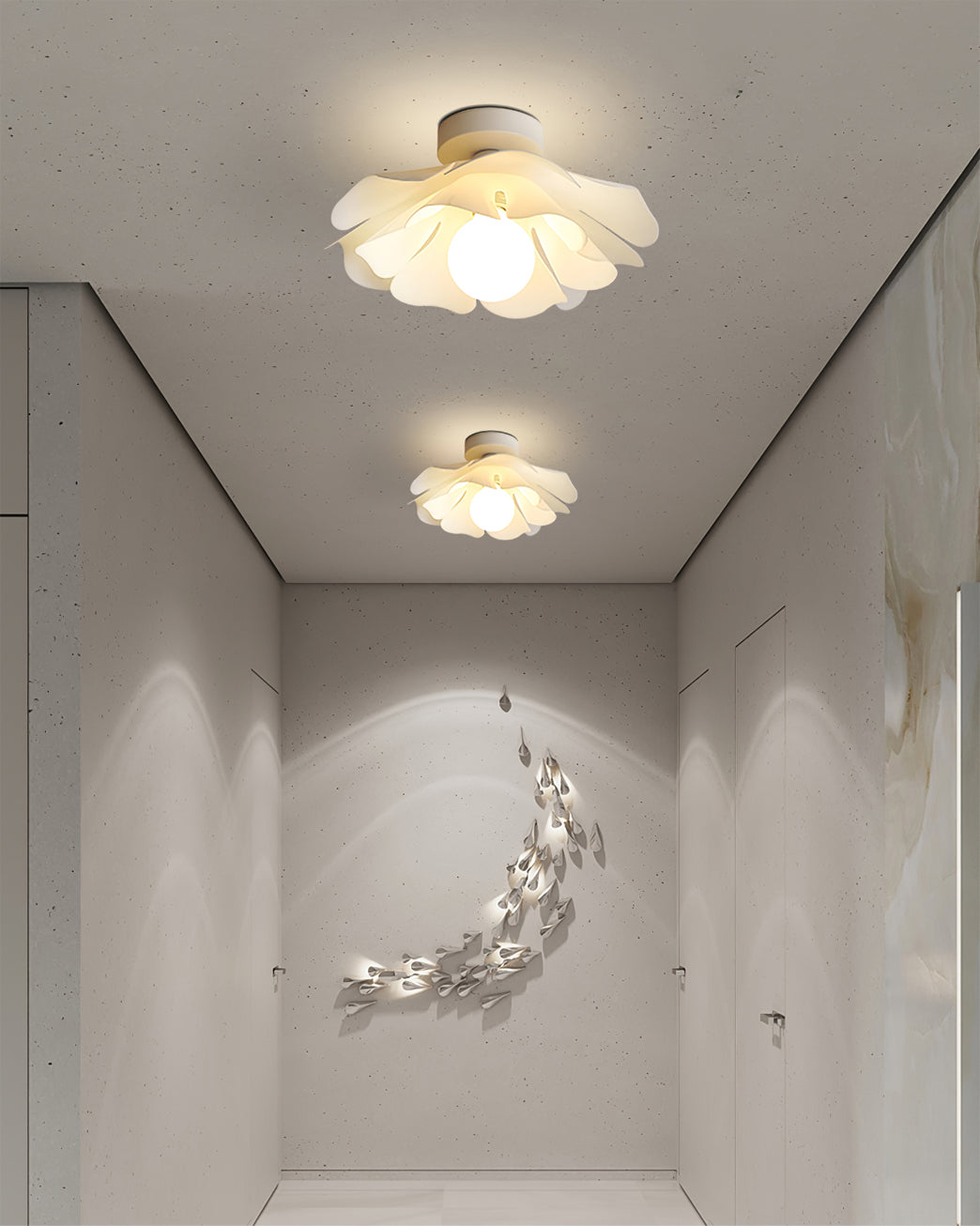BloomGlow - Ceiling Lamp with Night Flowers and Warm Glow