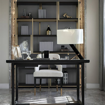TranquilAura – Lampe de table élégante avec finition dorée