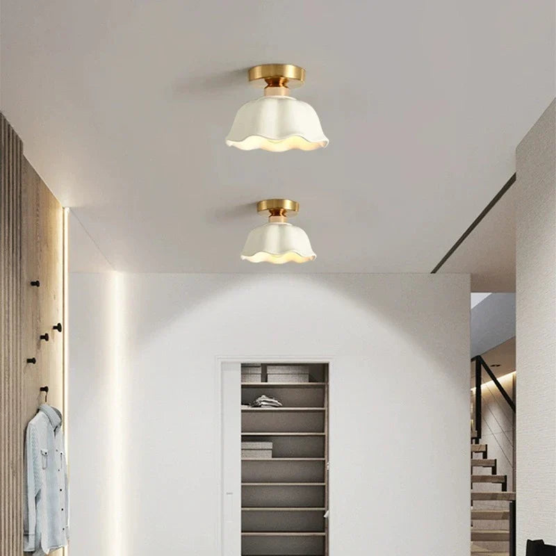 BrilliantGlow | Ceramic and Glass Pendant Light