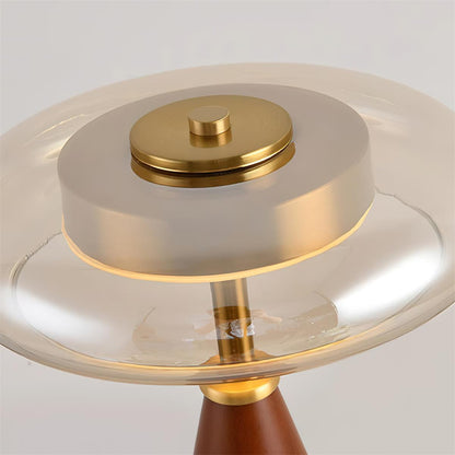 LumaNova - Moderne accentlampe med rav- og røgfinish