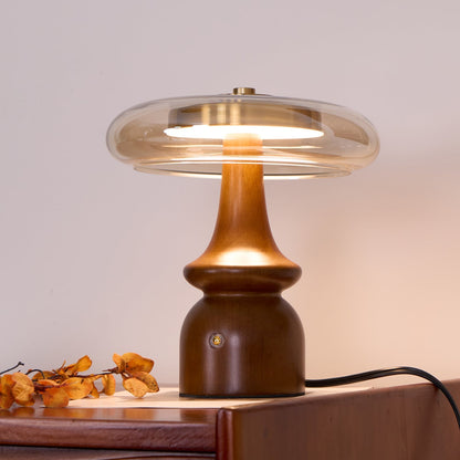 LumaNova - Moderne accentlampe med rav- og røgfinish