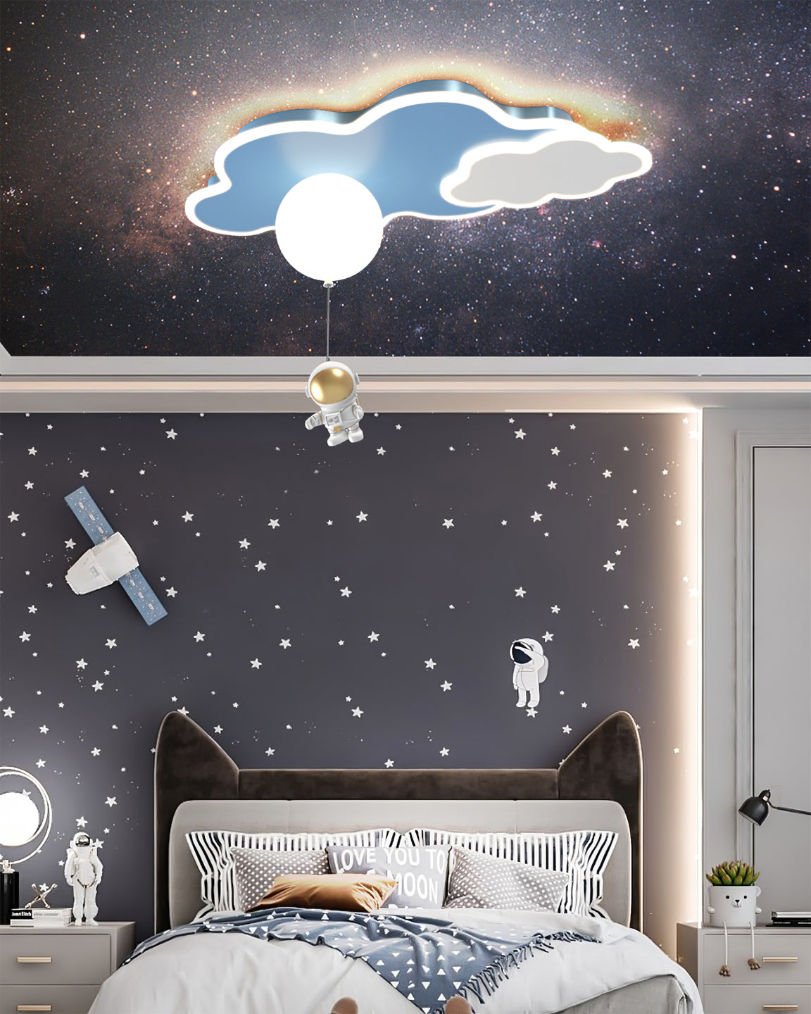 NuagesLuxe - Ceiling Light with Cloud Accents and Intimate Lighting