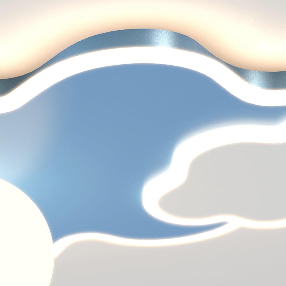 NuagesLuxe - Ceiling Light with Cloud Accents and Intimate Lighting