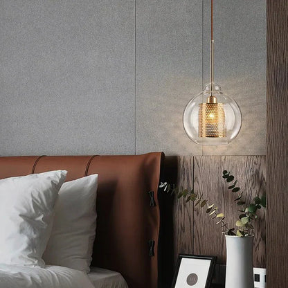 NylahGlow - Modern Loft Pendant Light in Iron and Glass