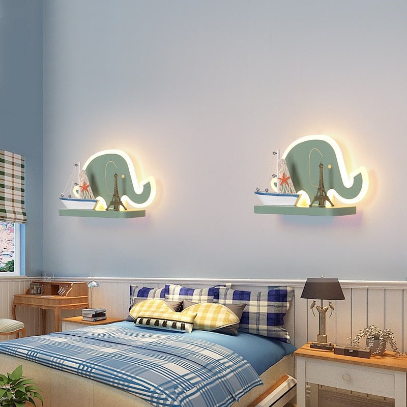 CartoonShelf - LED-Wandlampe mit Regal