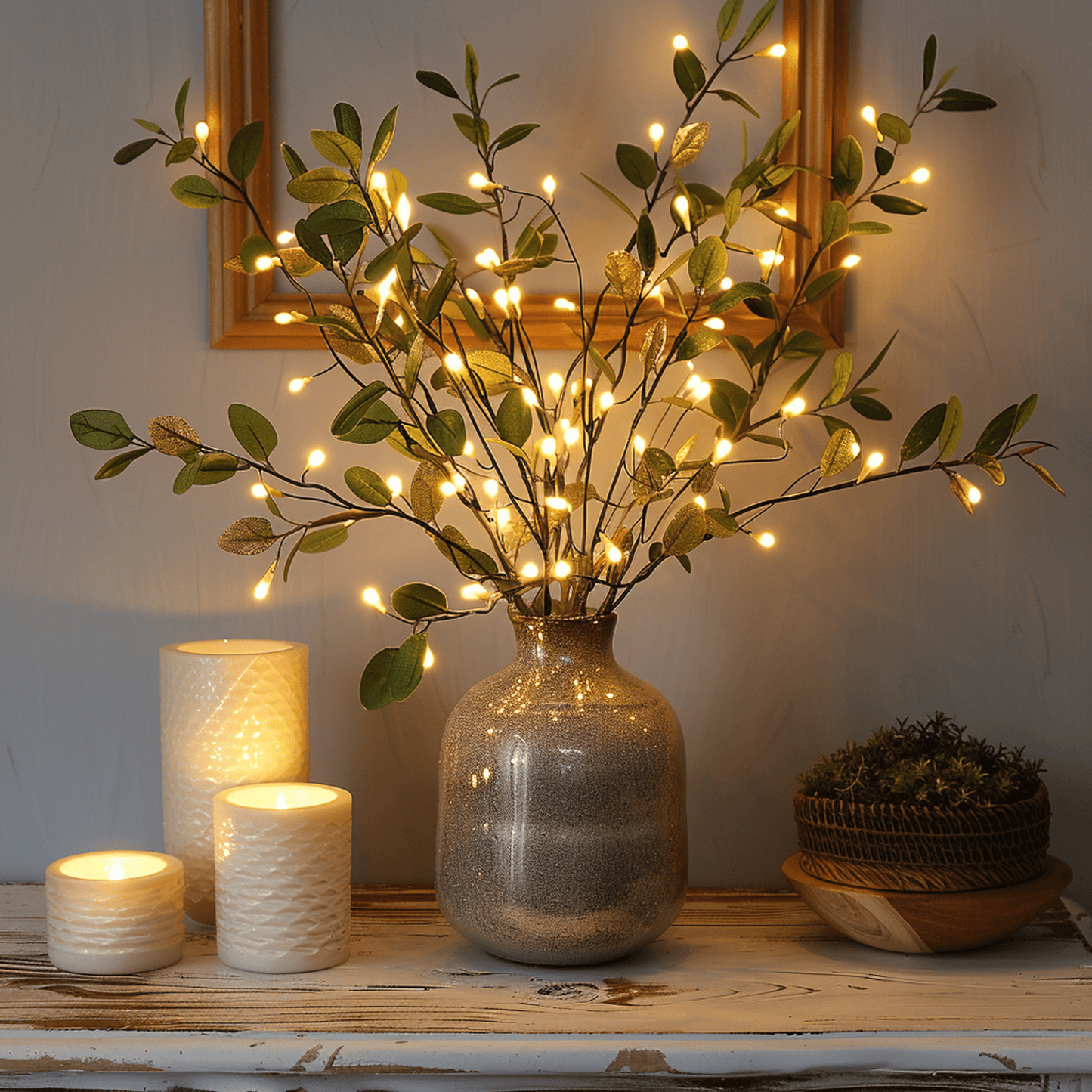 OliveLight - Fortryllende fe-lampe med olivengren