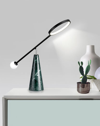 OrbitGlow – Moderne bordlampe med geometrisk design