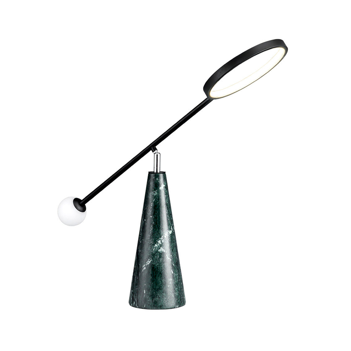 OrbitGlow – Moderne bordlampe med geometrisk design