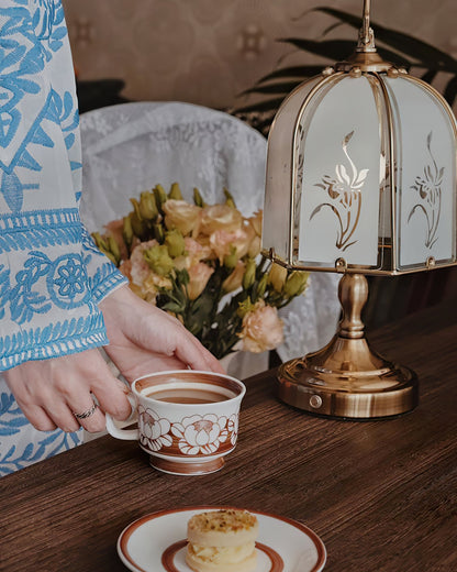 OrchidRadiance - Lampe de table en verre