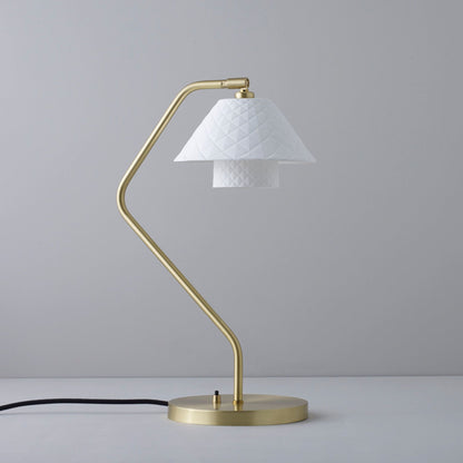 LuxeOxford - Dobbelt bordlampe med slankt design og subtil lysdiffusion