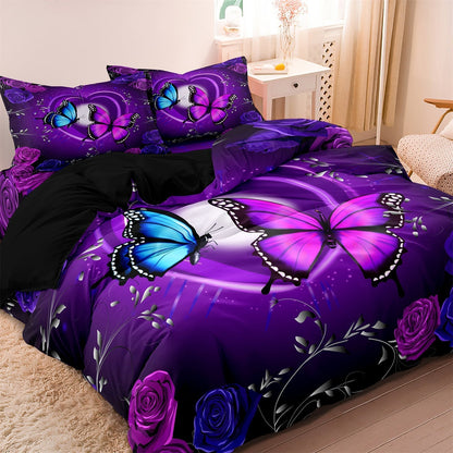 FlutterGlow - Butterfly Theme Children's Duvet Cover