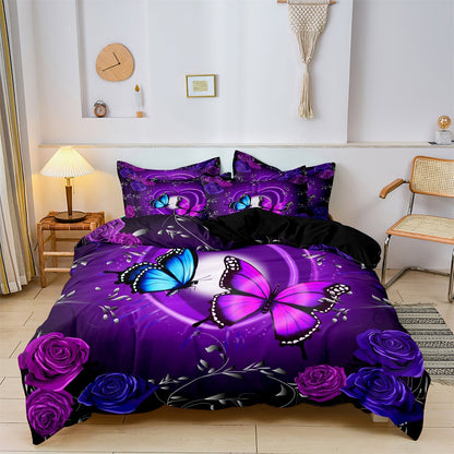 FlutterGlow - Butterfly Theme Children's Duvet Cover