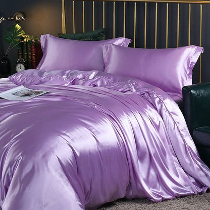 PureSilk - 4-teiliges Luxus-Bettwäsche-Set aus Seide
