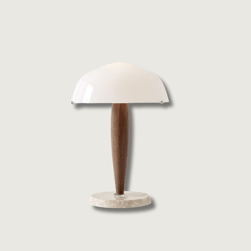 ClassicIllume – Bordlampe med kombination af marmor og glas