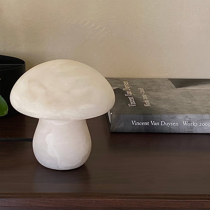 MushroomAura - Alabaster Table Lamp