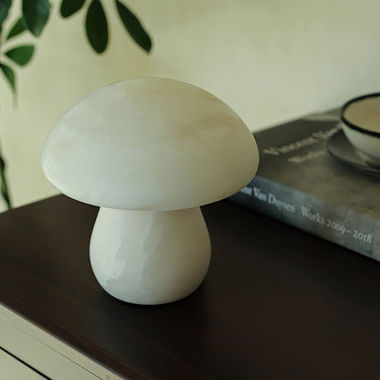 MushroomAura - Alabaster Table Lamp