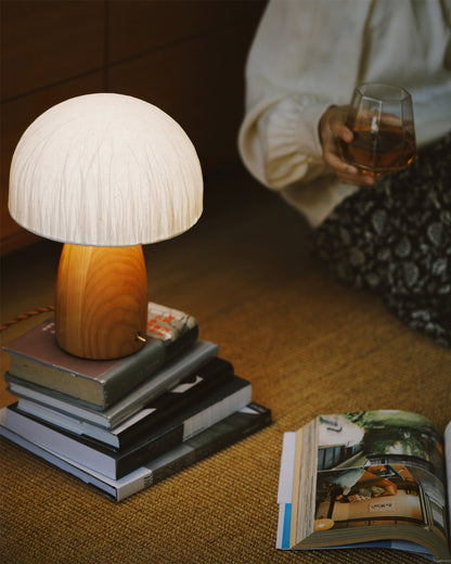 Light Mushroom - Table Lamp in Playful Mushroom Shape with Warm Light