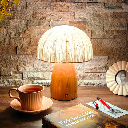 Light Mushroom - Table Lamp in Playful Mushroom Shape with Warm Light