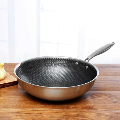 Non-stick pan - made of stainless steel for the kitchen