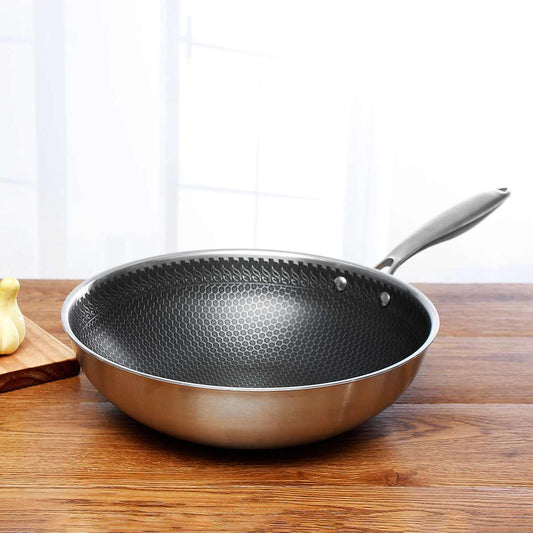Non-stick pan - made of stainless steel for the kitchen