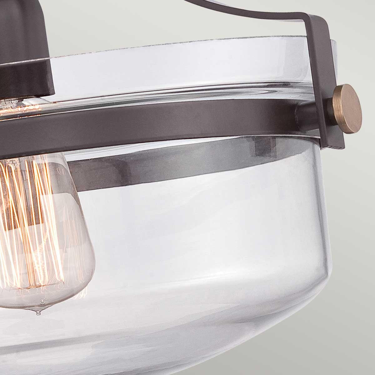BronzeAura - Semi-flush Ceiling Light