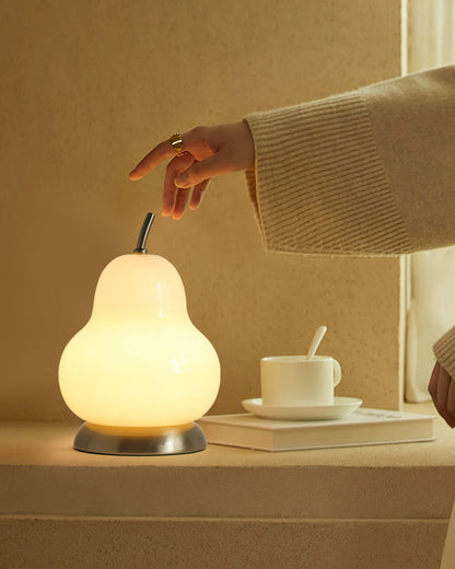 PearLight - Glasbordlampe med batteri