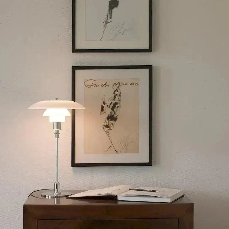 DiskLume - Metal Bordlampe med Lavt Design