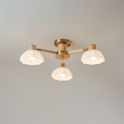 FloralLuxe - Deckenlampe mit Blumendesign und stimmungsvoller Beleuchtung