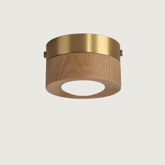 WoodGlow - Valnød LED loftlampe