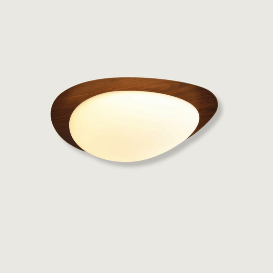 PebbleGlow | Scandinavian Wooden Ceiling Light
