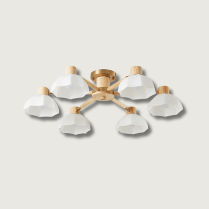 FloralLuxe - Deckenlampe mit Blumendesign und stimmungsvoller Beleuchtung