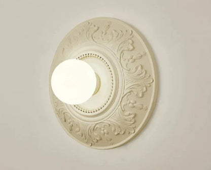 LumiParis - Round White Retro Living Room Lamp