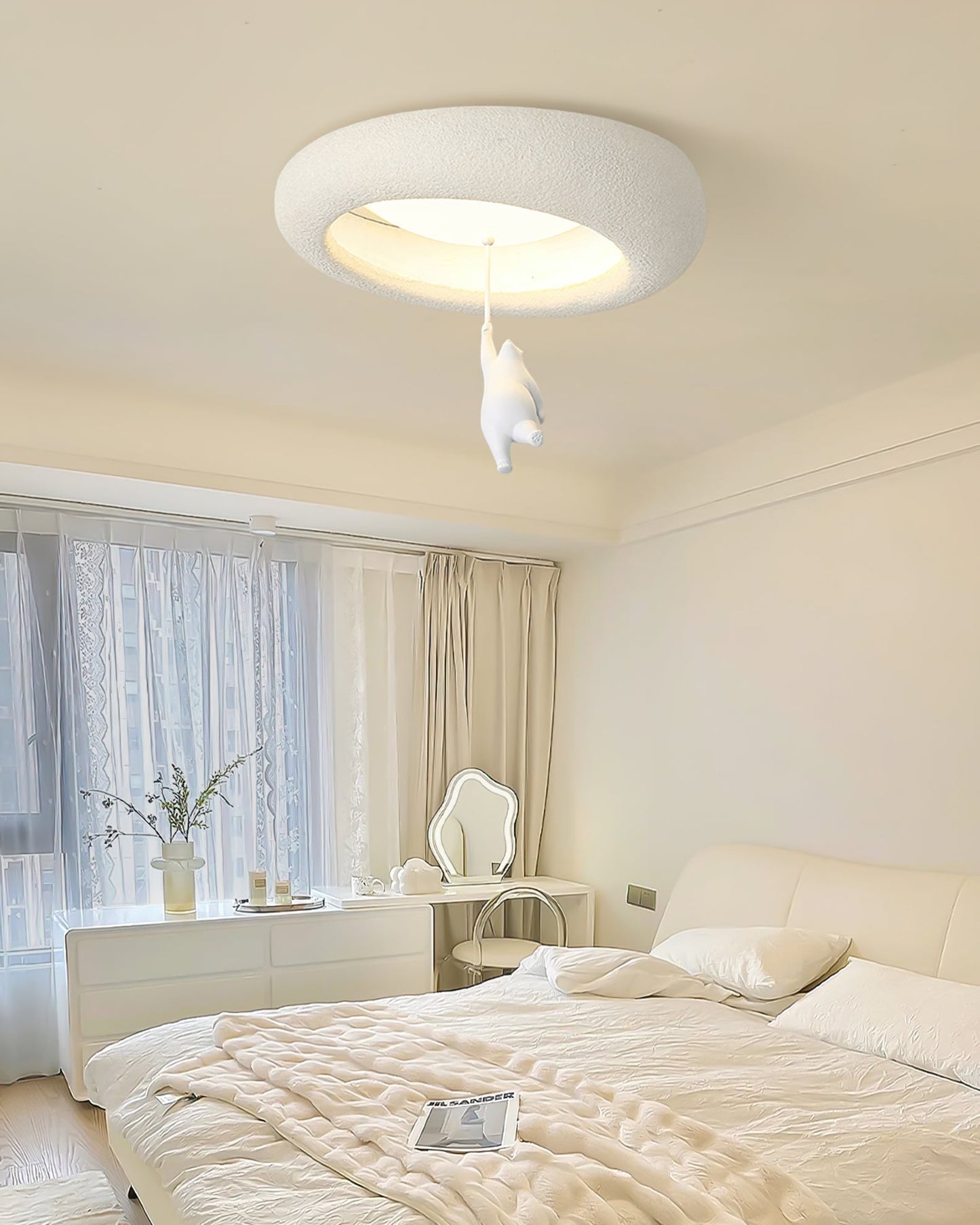 LuxeKami - Ceiling Light with Playful Bears and Subtle Lighting