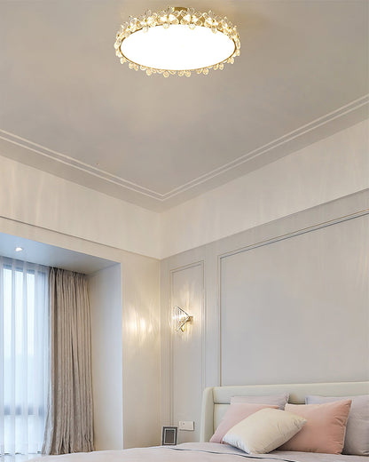 LuxePetal - Ceiling Light with Crystal Petals and Subtle Lighting