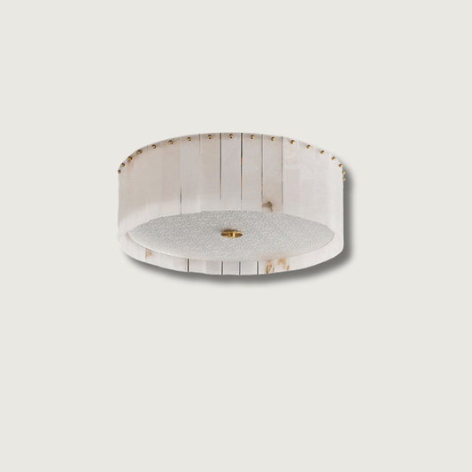 ElysianLuxe - Deckenlampe mit Alabasterdetails und stimmungsvoller Beleuchtung