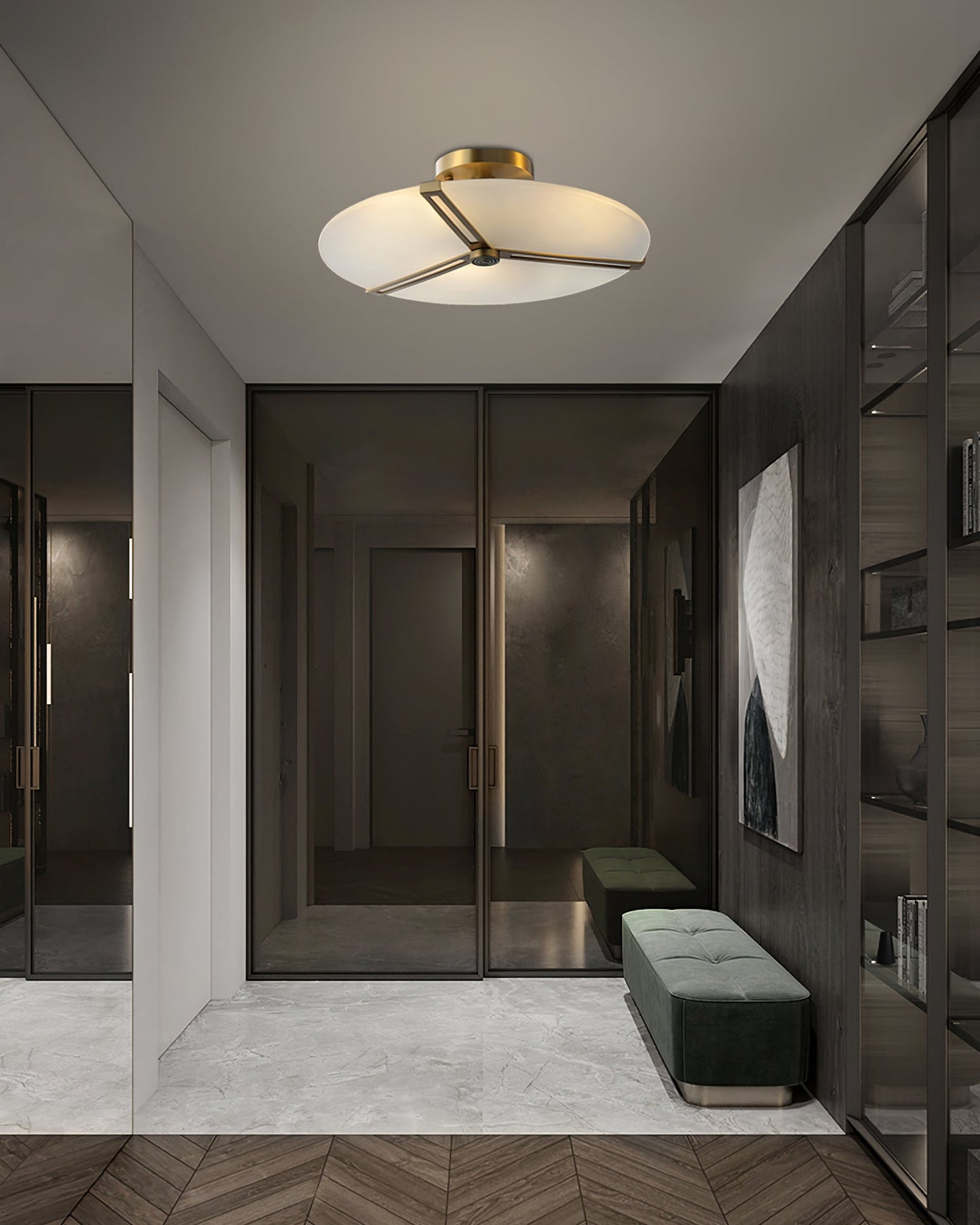 LuxeASO - Deckenlampe mit zeitgenössischem Design und subtiler Beleuchtung