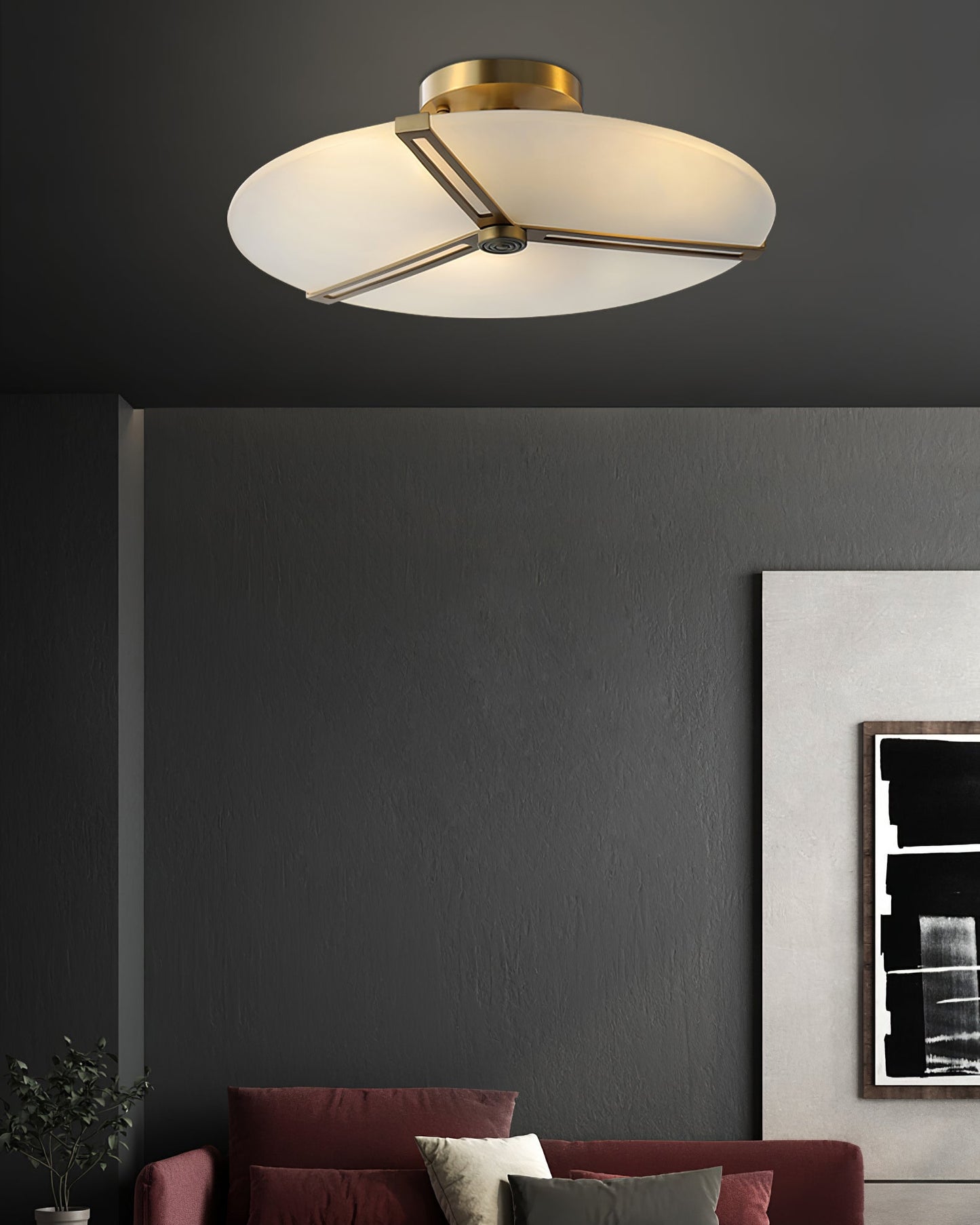 LuxeASO - Deckenlampe mit zeitgenössischem Design und subtiler Beleuchtung