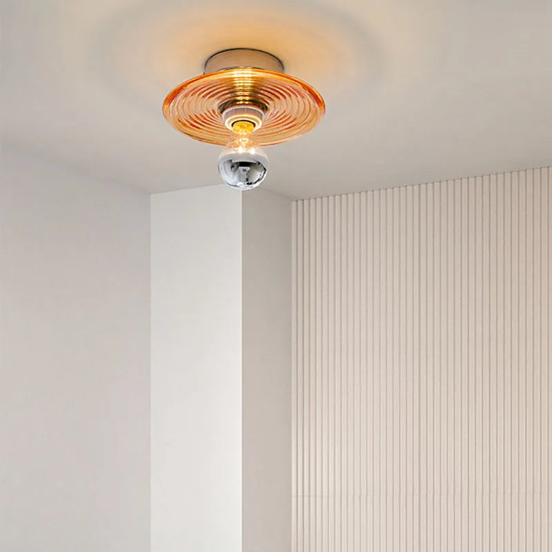 RétroGlow | Lampe murale en verre vintage